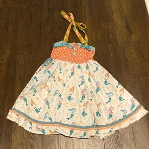 Get ready for summer! Mermaid Wildflowers Dress, size 8